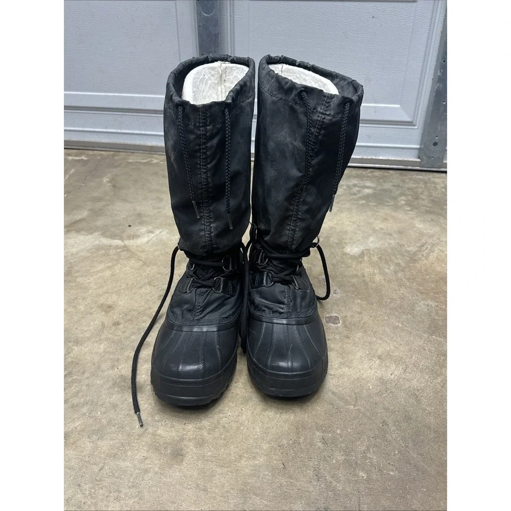 SOREL Snow Lion Kaufman Snow Boots Insulated Black Men's 6